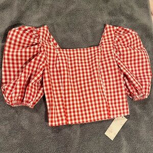 Plaid crop top
